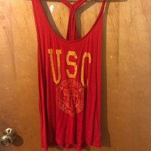 USC open back tank top
